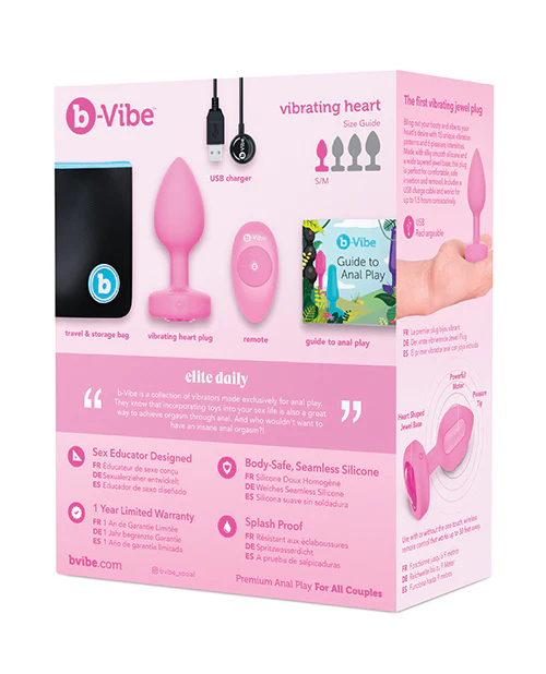B-vibe Vibrating Heart Plug - Image 5