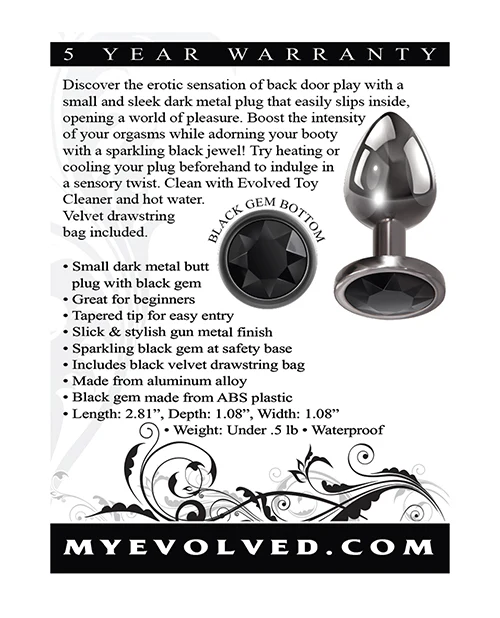 Evolved Black Gem Anal Plug - Image 2