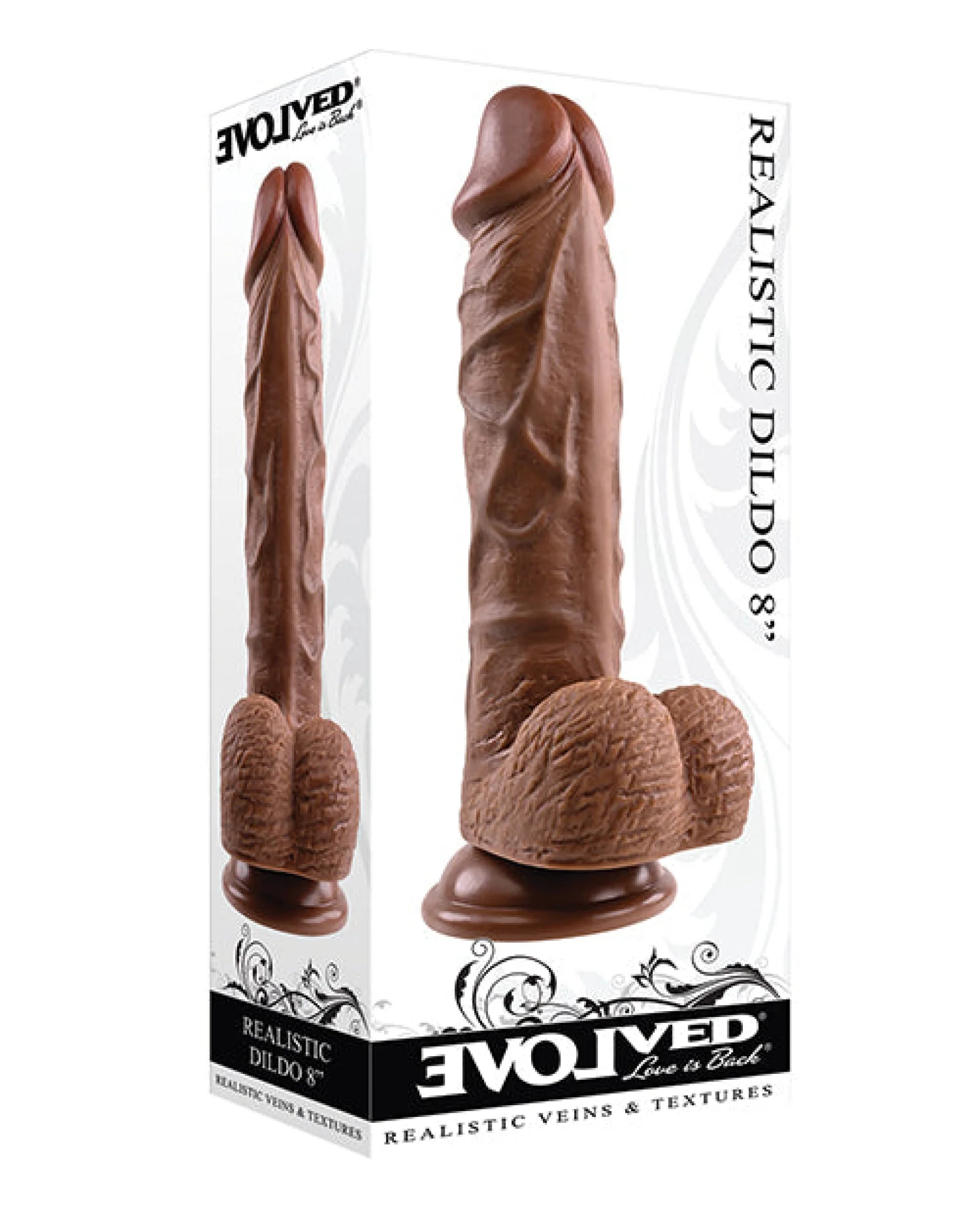 Evolved 8" Realistic Dildo W/balls - Image 6
