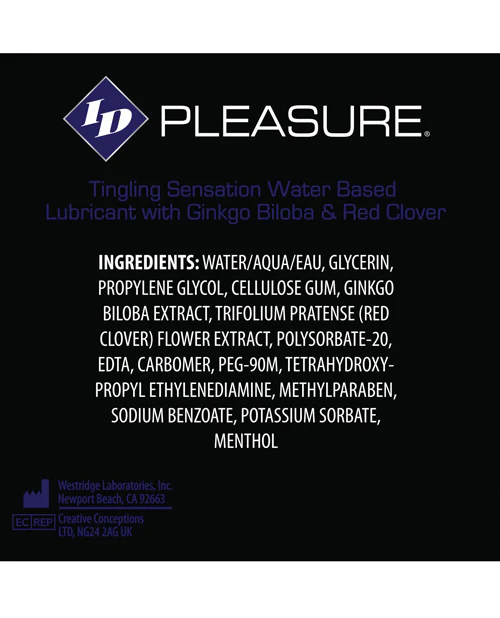 Id Pleasure Waterbased Tingling Lubricant - Image 2