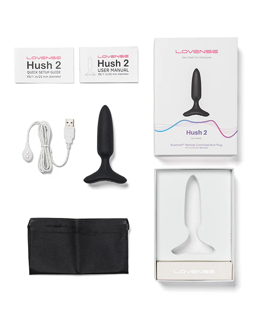 Lovense Hush 2 Butt Plug - Black - Image 4