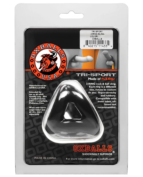 Oxballs Atomic Jock Tri Sport 3 Ring Sling Cockring - Image 2