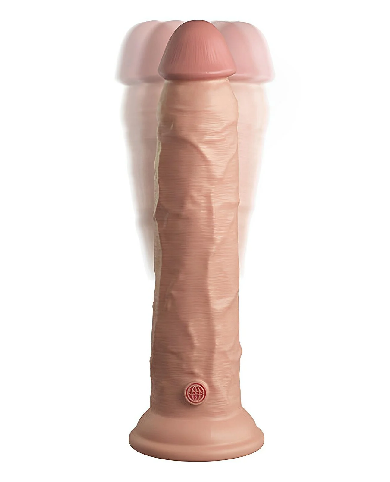 King Cock Elite 9" Dual Density Vibrating Silicone Cock W/remote - Image 4