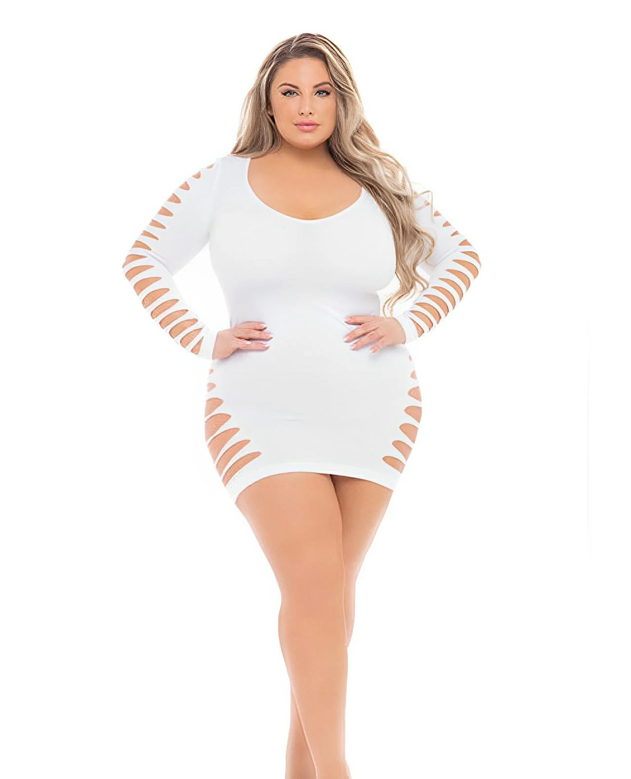 Pink Lipstick Bold Babe Longe Sleeve Dress (fits Up To 3x) Qn - Image 3