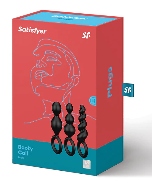 Satisfyer Plug Set Of 3 - Black - Image 2