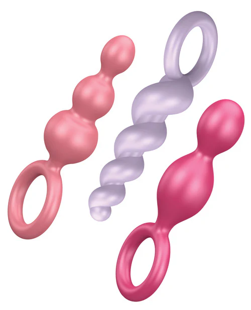 Satisfyer Plug Set Of 3 - Black - Image 5