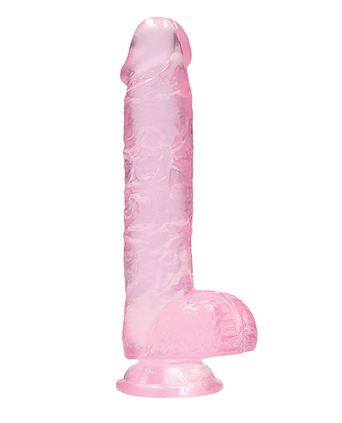Shots Realrock Realistic Crystal Clear Dildo W/balls - Image 4