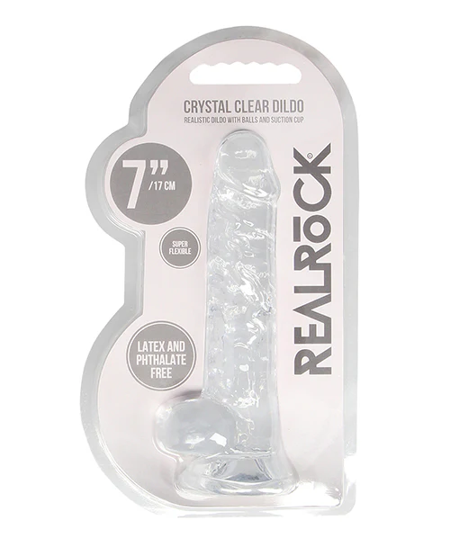 Shots Realrock Realistic Crystal Clear Dildo W/balls - Image 6