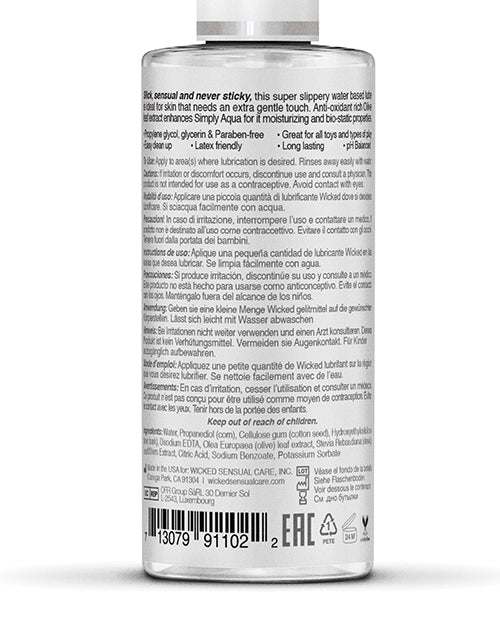 Wicked Sensual Care Simply Aqua Water Based Lubricant - Image 2