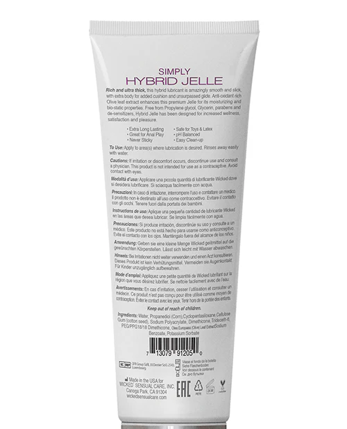 Wicked Sensual Care Simply Hybrid Jelle Lubricant - Image 2