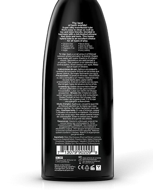 Wicked Sensual Care Hybrid Lubricant - Fragrance Free - Image 2