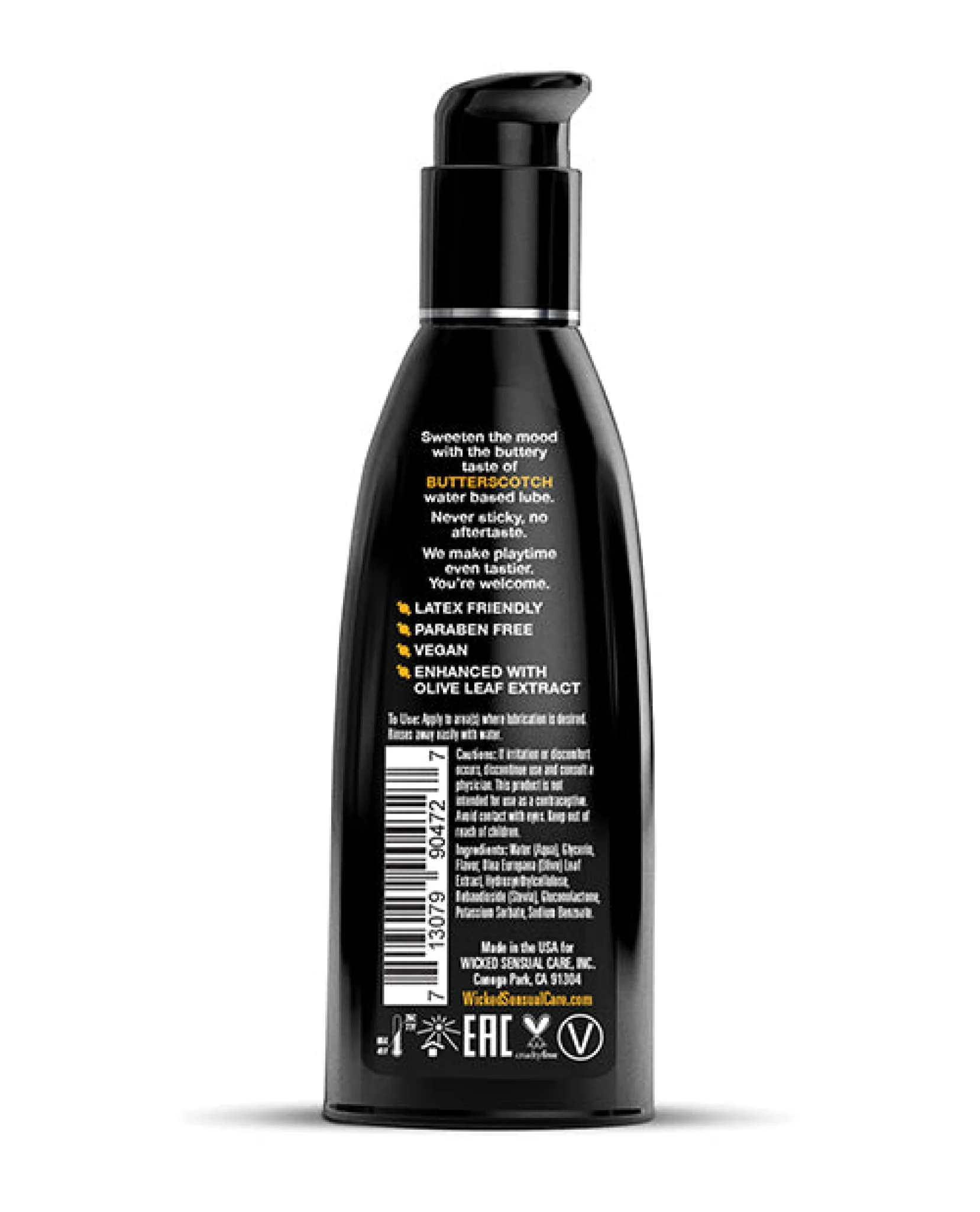 Wicked Sensual Care Aqua Water Based Lubricant - Oz - Image 2
