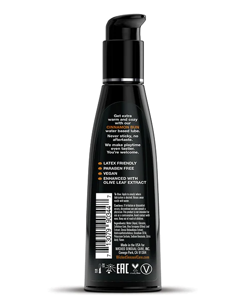 Wicked Sensual Care Aqua Water Based Lubricant - Oz - Image 3
