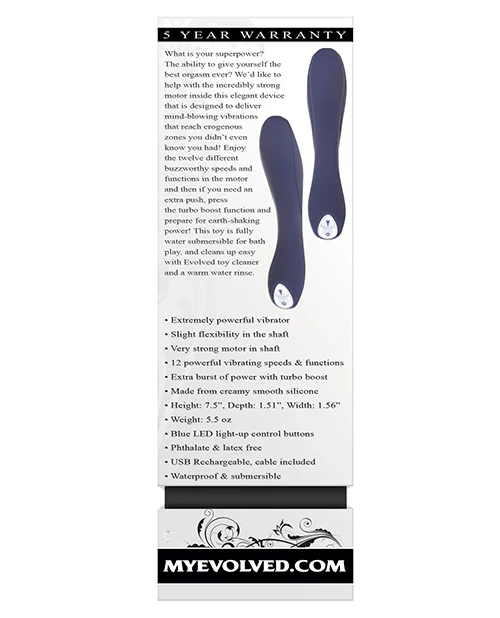 Evolved Coming Strong Vibrator - Blue - Image 4