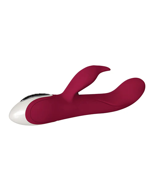 Evolved Inflatable Bunny Dual Stim Rechargeable - Burgundy - Image 4