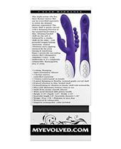 Evolved Lick Me Triple Stim Vibe - Purple - Image 5