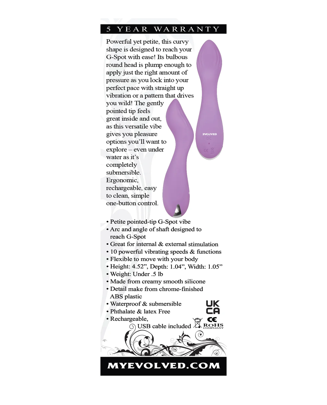 Evolved Lilac G Petite G Spot Vibe - Purple - Image 2