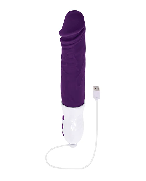 Evolved Plum Thrust Realistic Shaft Vibrator - Purple - Image 4