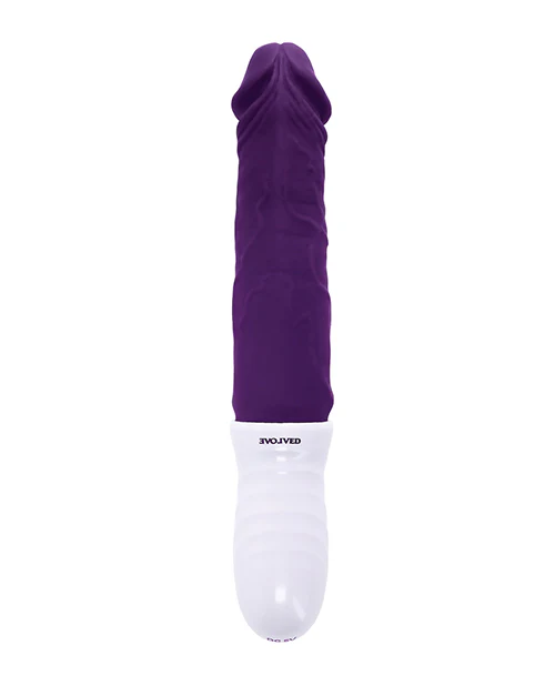 Evolved Plum Thrust Realistic Shaft Vibrator - Purple - Image 5