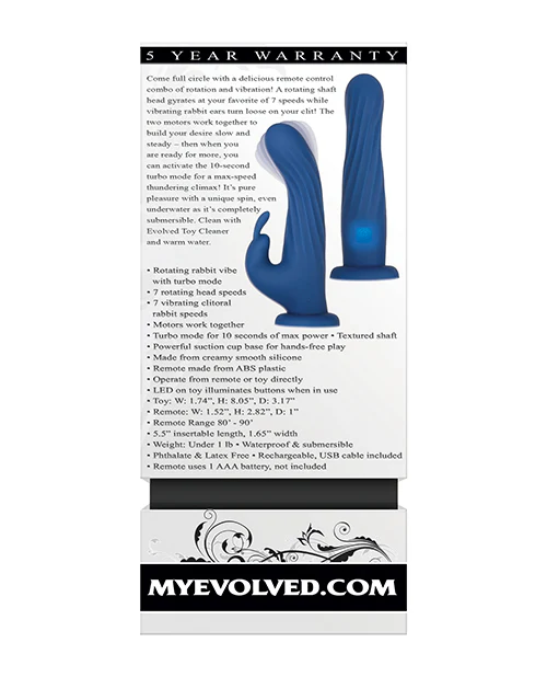 Evolved Remote Rotating Rabbit - Blue - Image 5