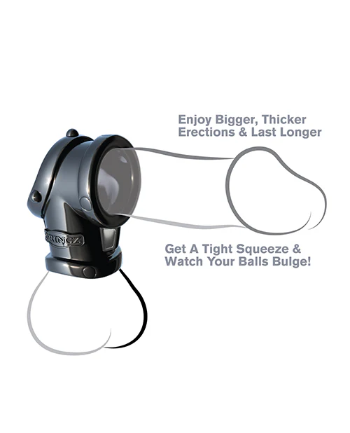 Fantasy C-Ringz Cock Pipe w/Ball Stretcher - Black - Image 2