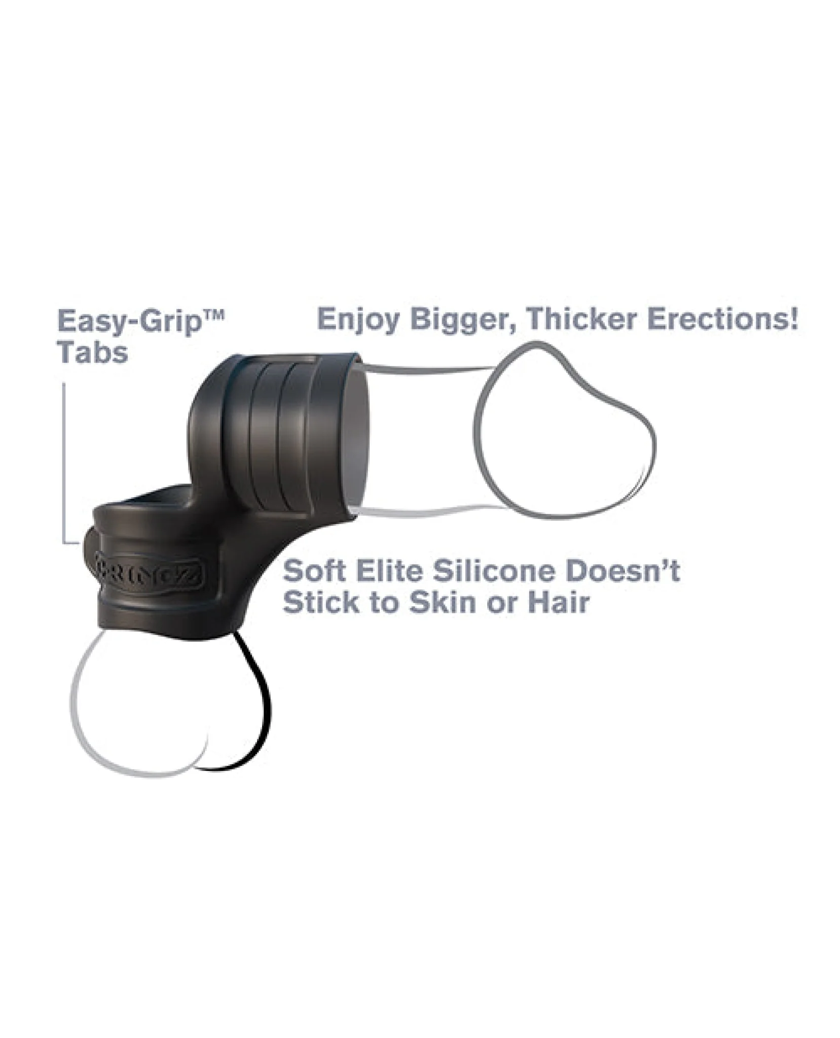 Fantasy C-ringz Mr. Big Cock Ring & Ball Stretcher - Black - Image 3