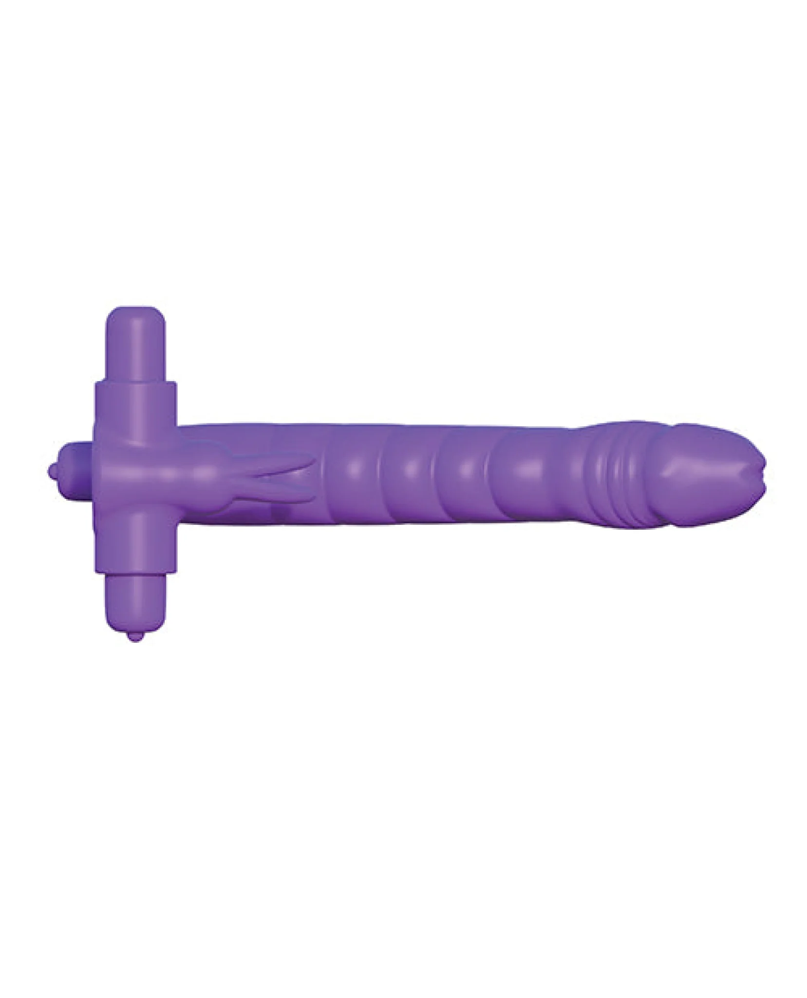 Fantasy C-ringz Silicone Double Pene Rabbit - Purple - Image 3