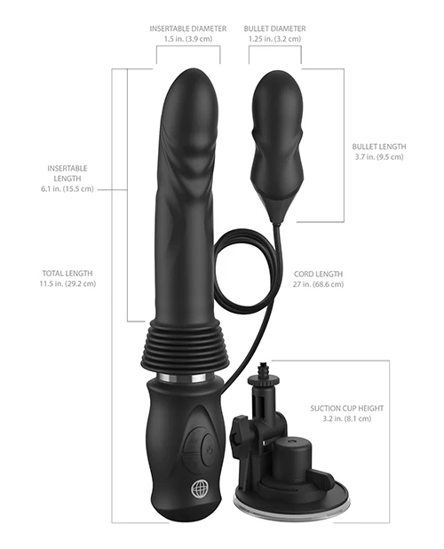 Fetish Fantasy Series Ultimate Silicone Thruster - Black - Image 3