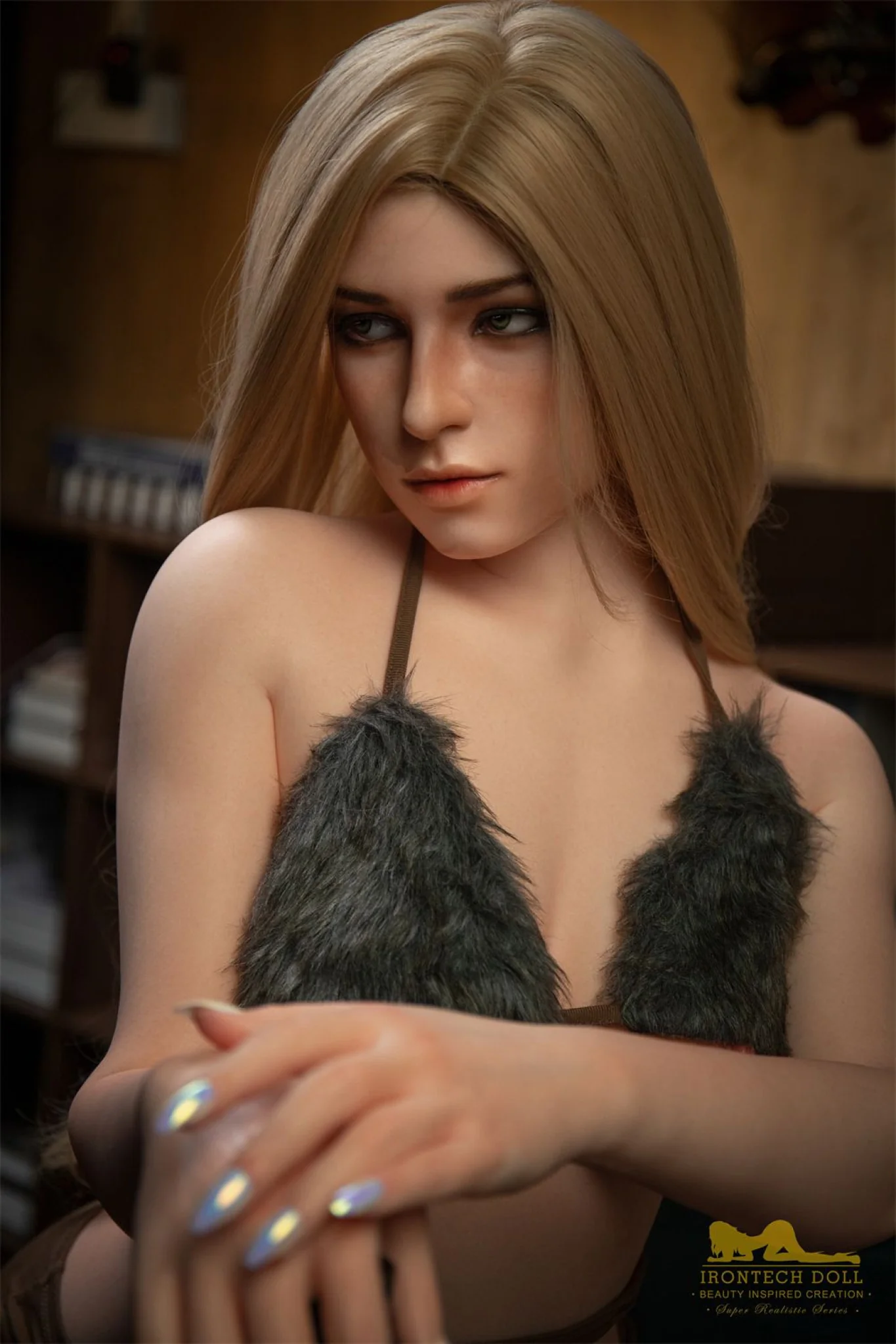 Flora 163cm (5ft3) A-Cup Blonde full Silicone - IronTech Doll® - Image 27