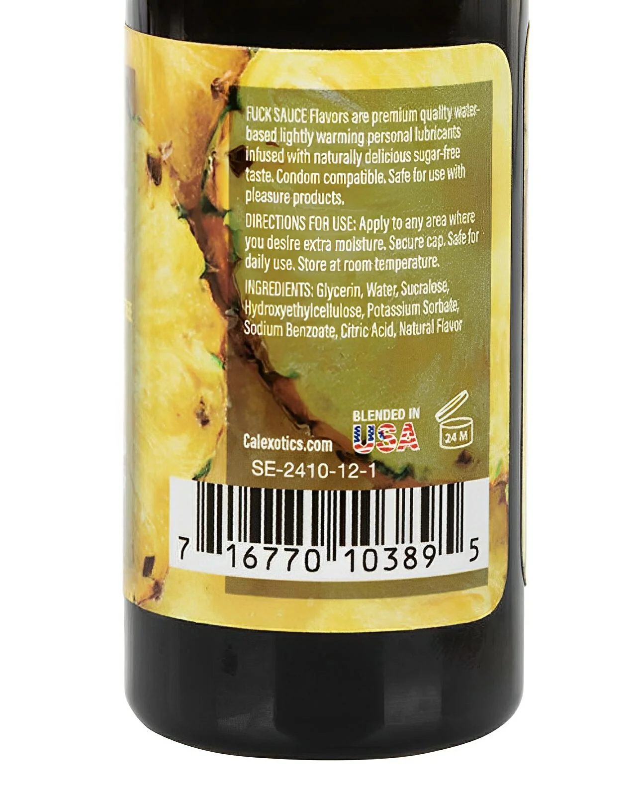 Fuck Sauce Water Based Personal Lubricant - 2 Oz Pineapple - Image 3