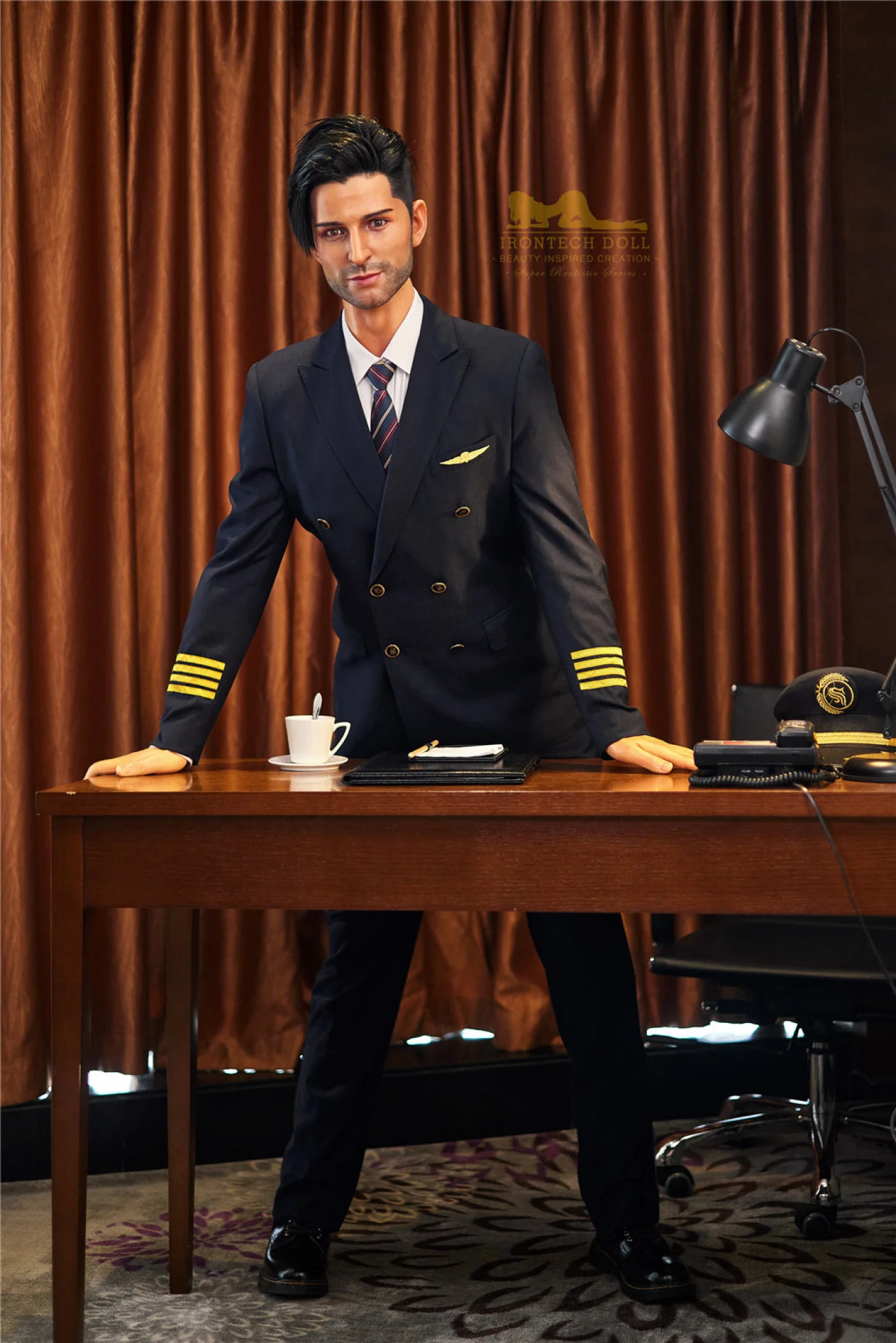 George 176cm( 5ft8) Pilot Silicone Male Sex Doll - IronTech Doll® - Image 11