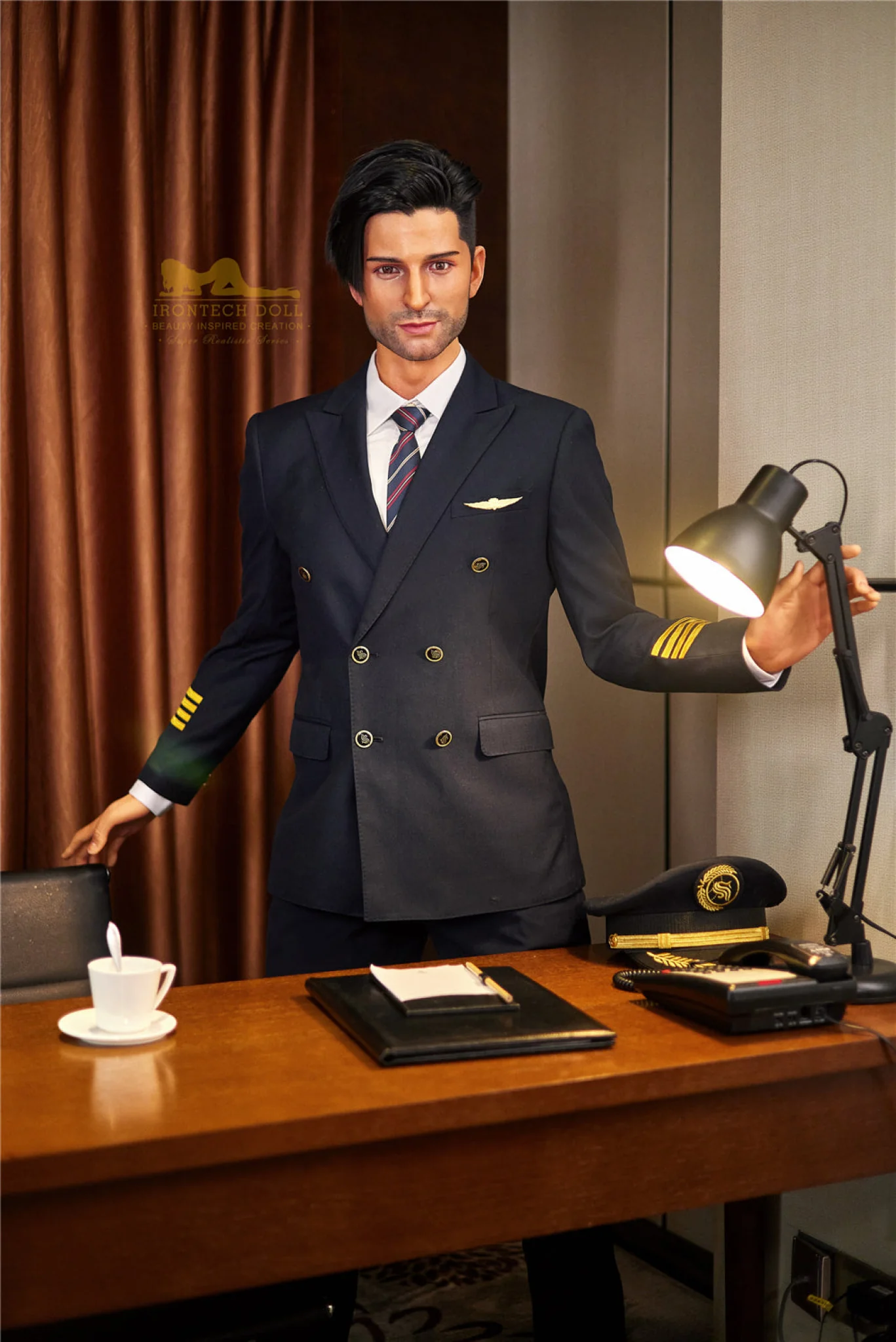 George 176cm( 5ft8) Pilot Silicone Male Sex Doll - IronTech Doll® - Image 12