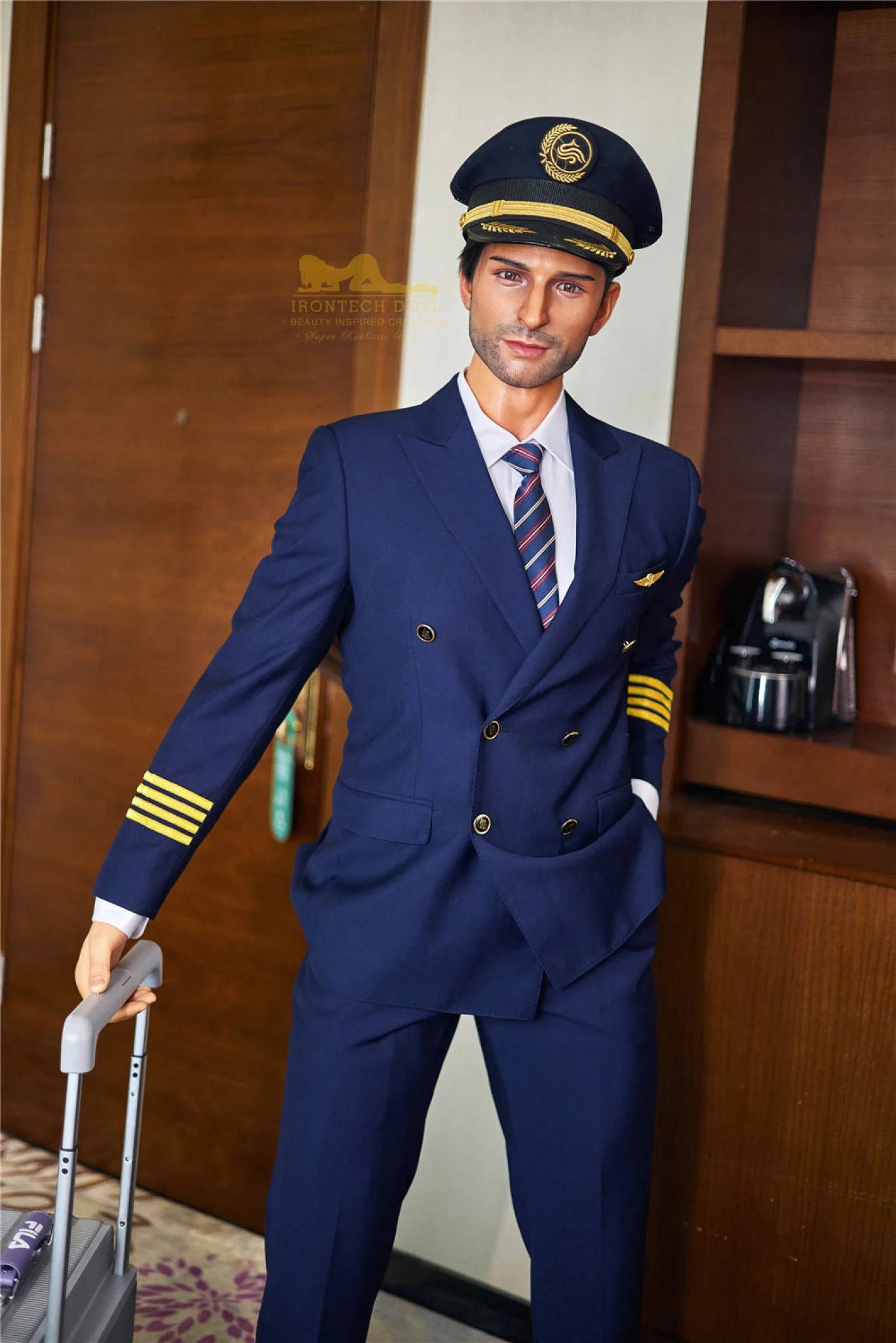 George 176cm( 5ft8) Pilot Silicone Male Sex Doll - IronTech Doll® - Image 4