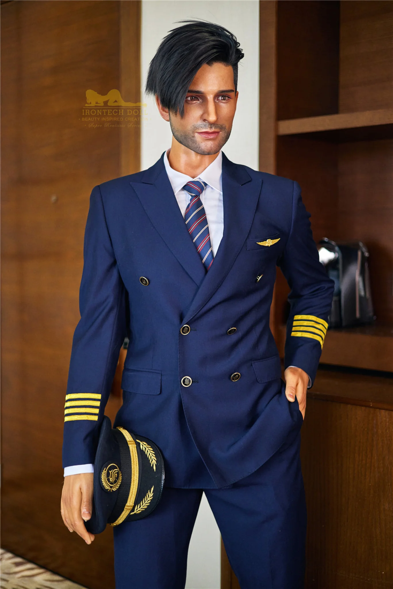 George 176cm( 5ft8) Pilot Silicone Male Sex Doll - IronTech Doll® - Image 6