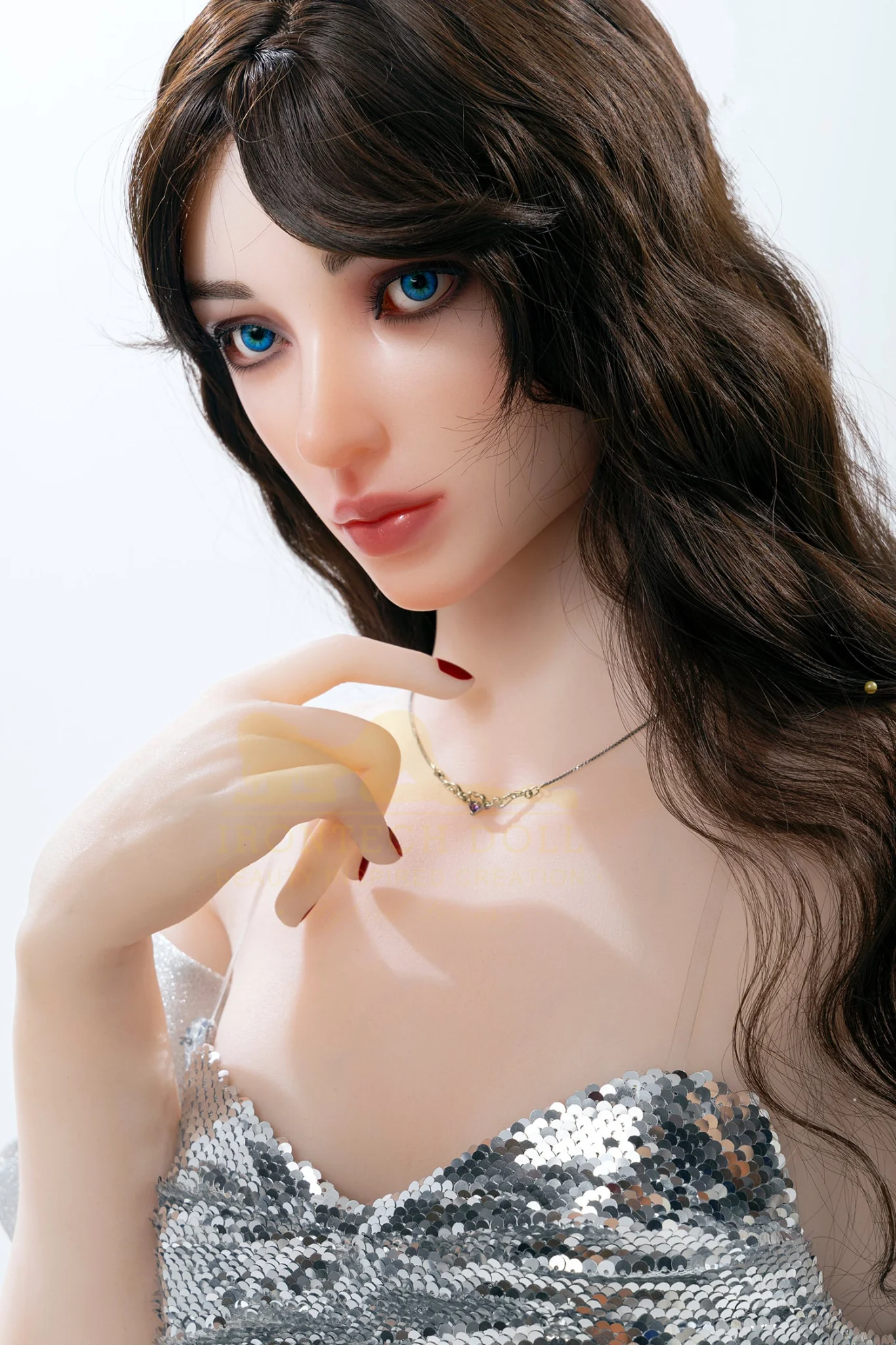 Gia 162cm(5ft3) A-Cup Silicone Head+TPE Body hybrid sex doll - Irontech Doll® - Image 6