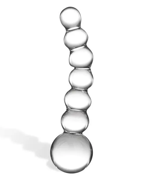 Glas 5" Curved Glass Beaded Dildo - Image 2