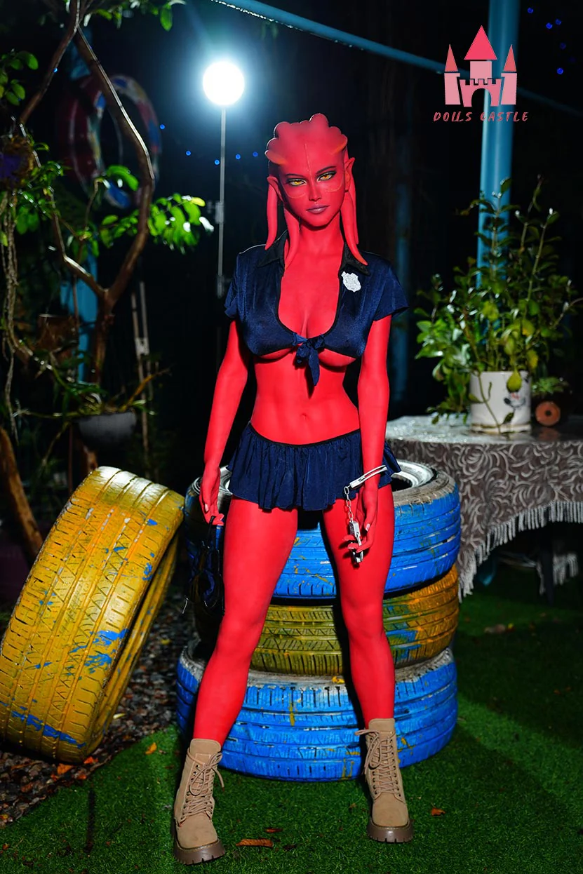 Grace Red Skin Curvy Fantasy Sex Doll - Doll's Castle [USA STOCK] - Image 3