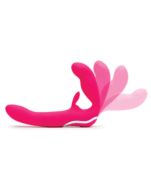 Happy Rabbit Strapless Strap on Rabbit Vibe - Pink - Image 2