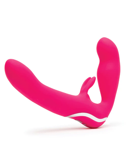 Happy Rabbit Strapless Strap on Rabbit Vibe - Pink - Image 4