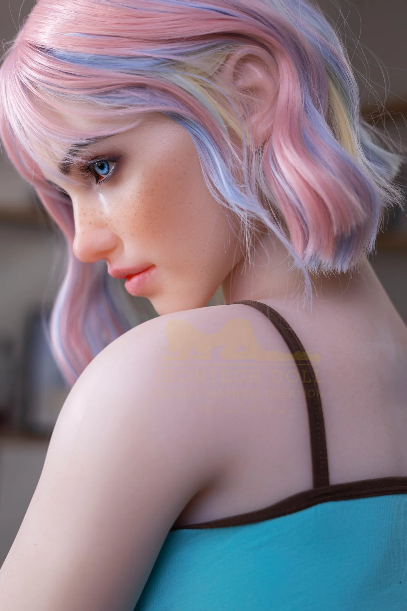 Heidi 162cm(5ft3) A-Cup  Hybrid Silicone Head + TPE Body hybrid sex doll- Irontech Doll® - Image 11