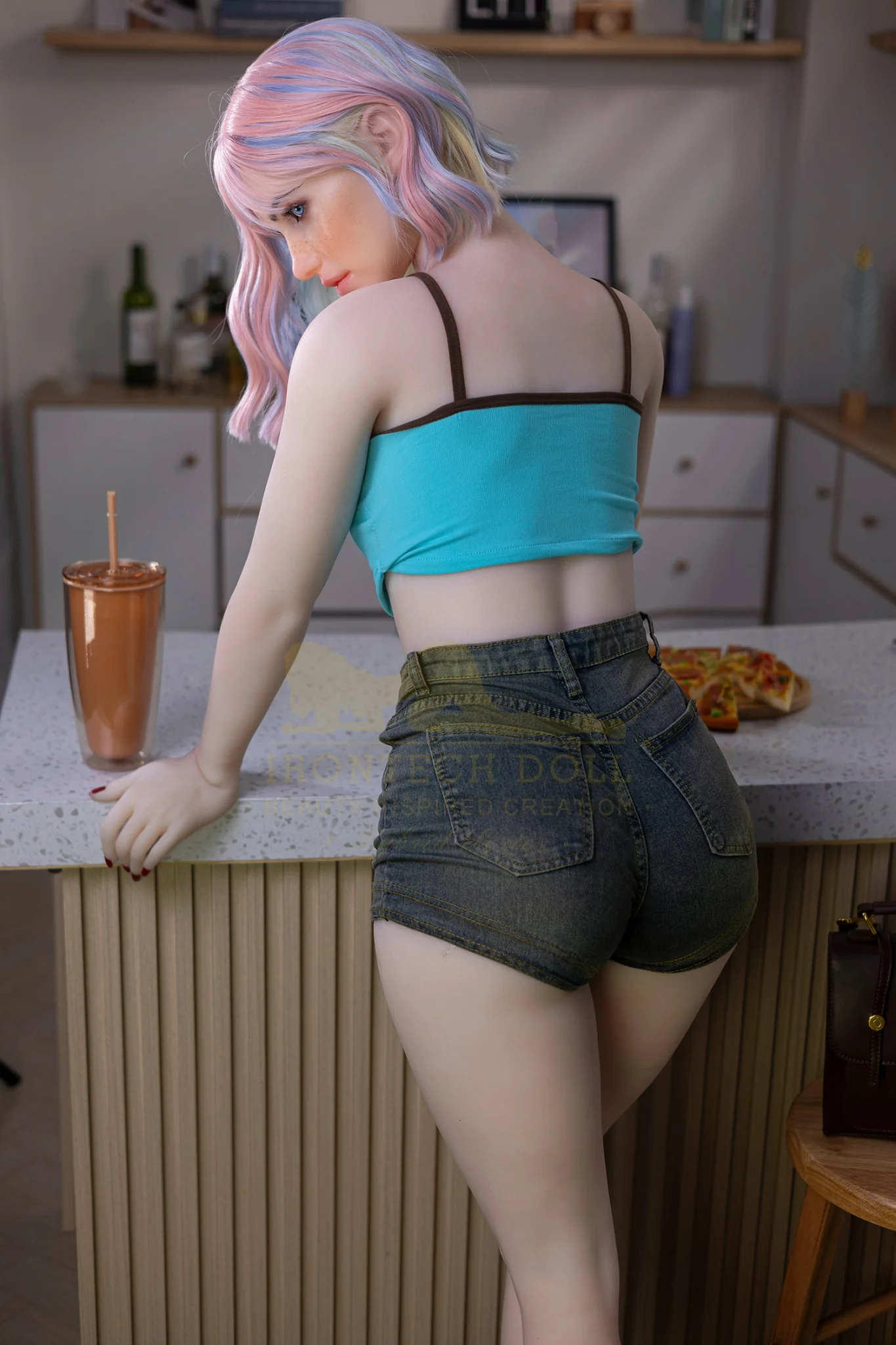 Heidi 162cm(5ft3) A-Cup  Hybrid Silicone Head + TPE Body hybrid sex doll- Irontech Doll® - Image 13