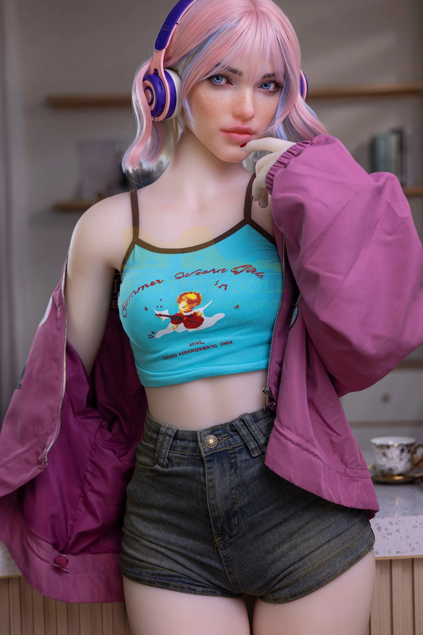 Heidi 162cm(5ft3) A-Cup  Hybrid Silicone Head + TPE Body hybrid sex doll- Irontech Doll® - Image 3