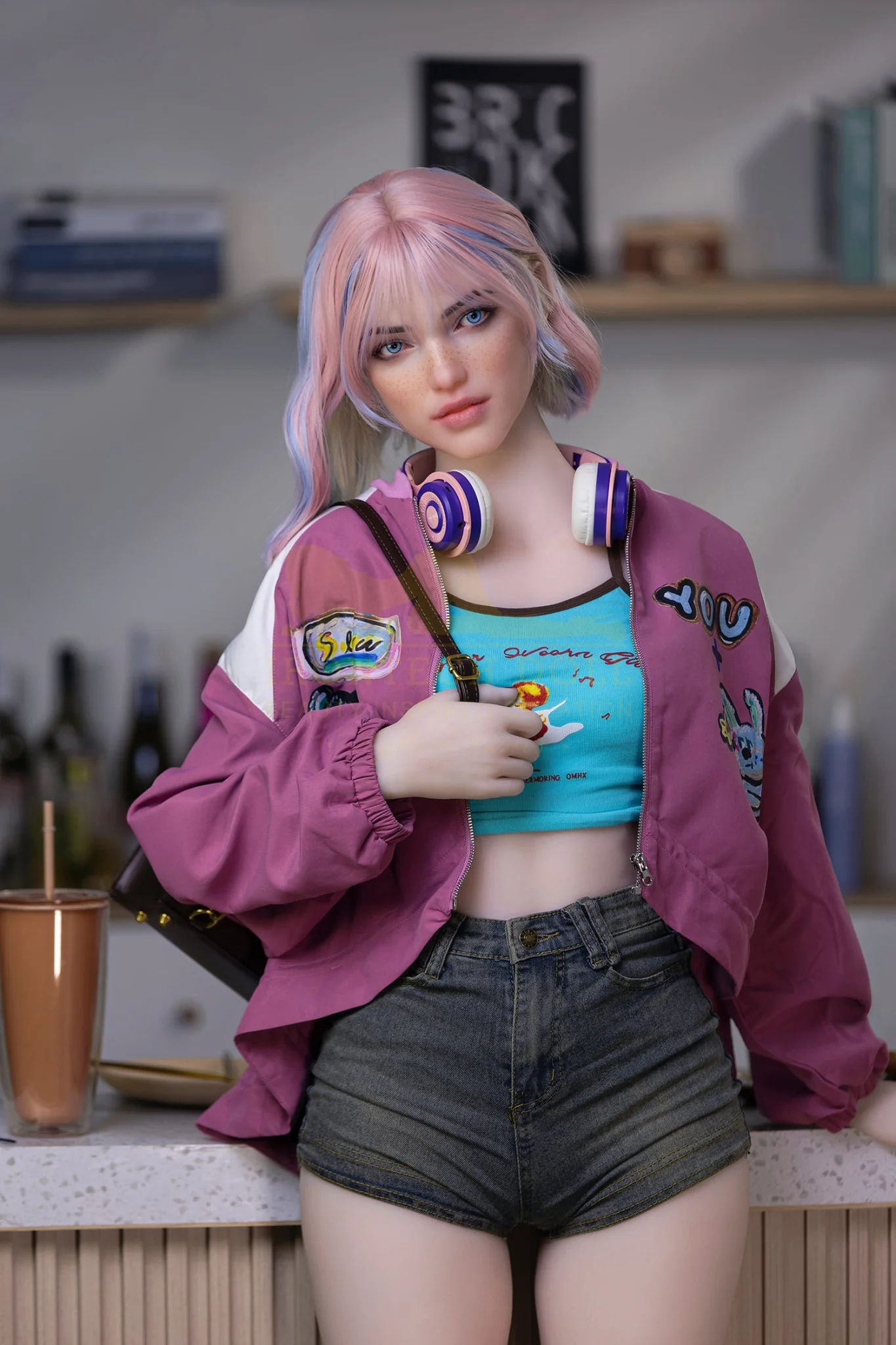 Heidi 162cm(5ft3) A-Cup  Hybrid Silicone Head + TPE Body hybrid sex doll- Irontech Doll® - Image 6