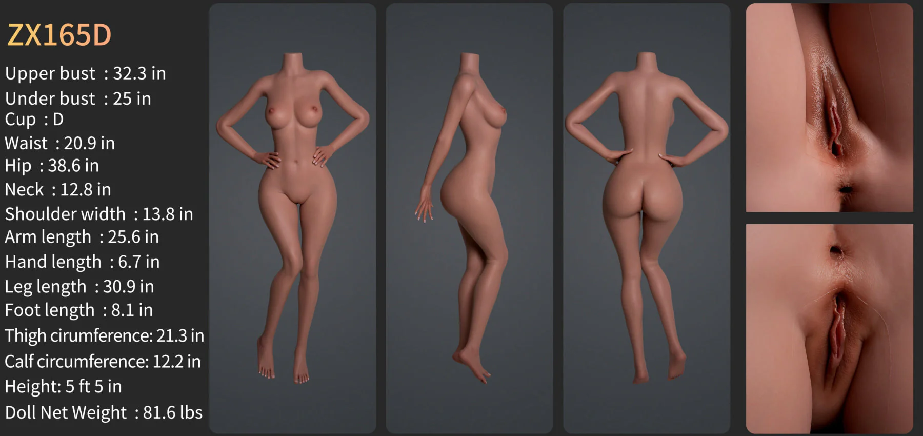 Jennifer Premium Silicone Head (Movable Jaw) + SLE Body Sex Doll - ZELEX® [USA STOCK] - Image 30
