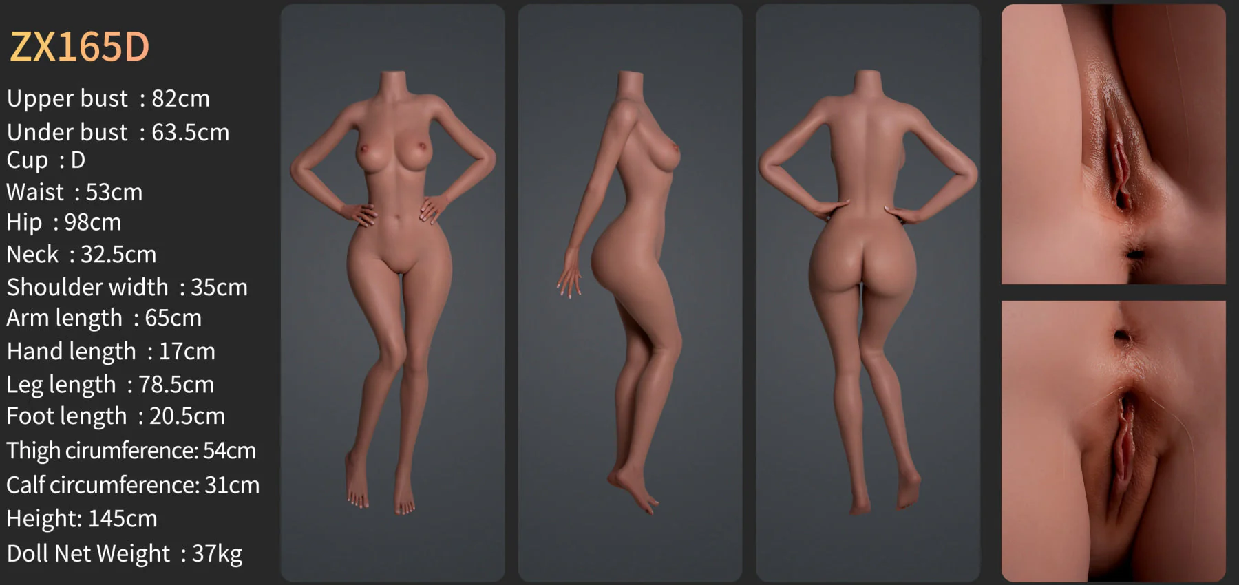 Jennifer Premium Silicone Head (Movable Jaw) + SLE Body Sex Doll - ZELEX® [USA STOCK] - Image 29
