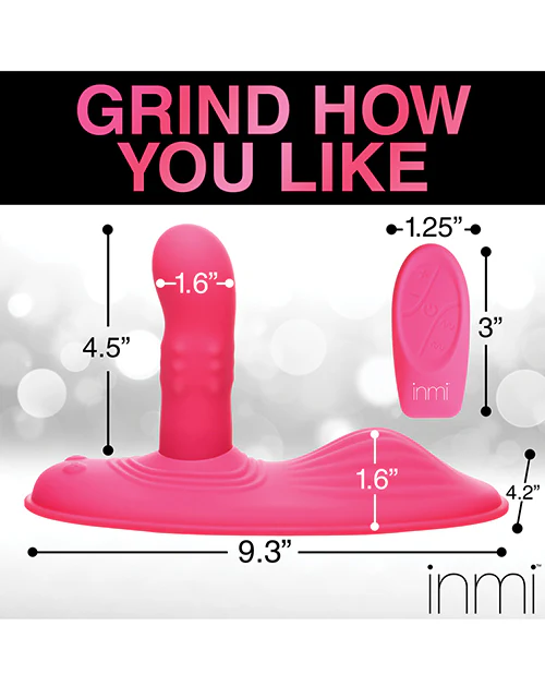 Inmi Spin N' Grind Rotating & Vibrating Silicone Grinder - Pink - Image 3