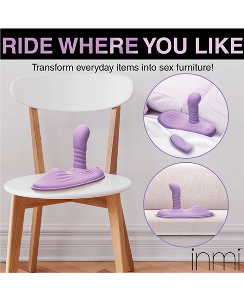 Inmi Thrust N' Grind Thrusting & Vibrating Silicone Grinder - Purple - Image 5