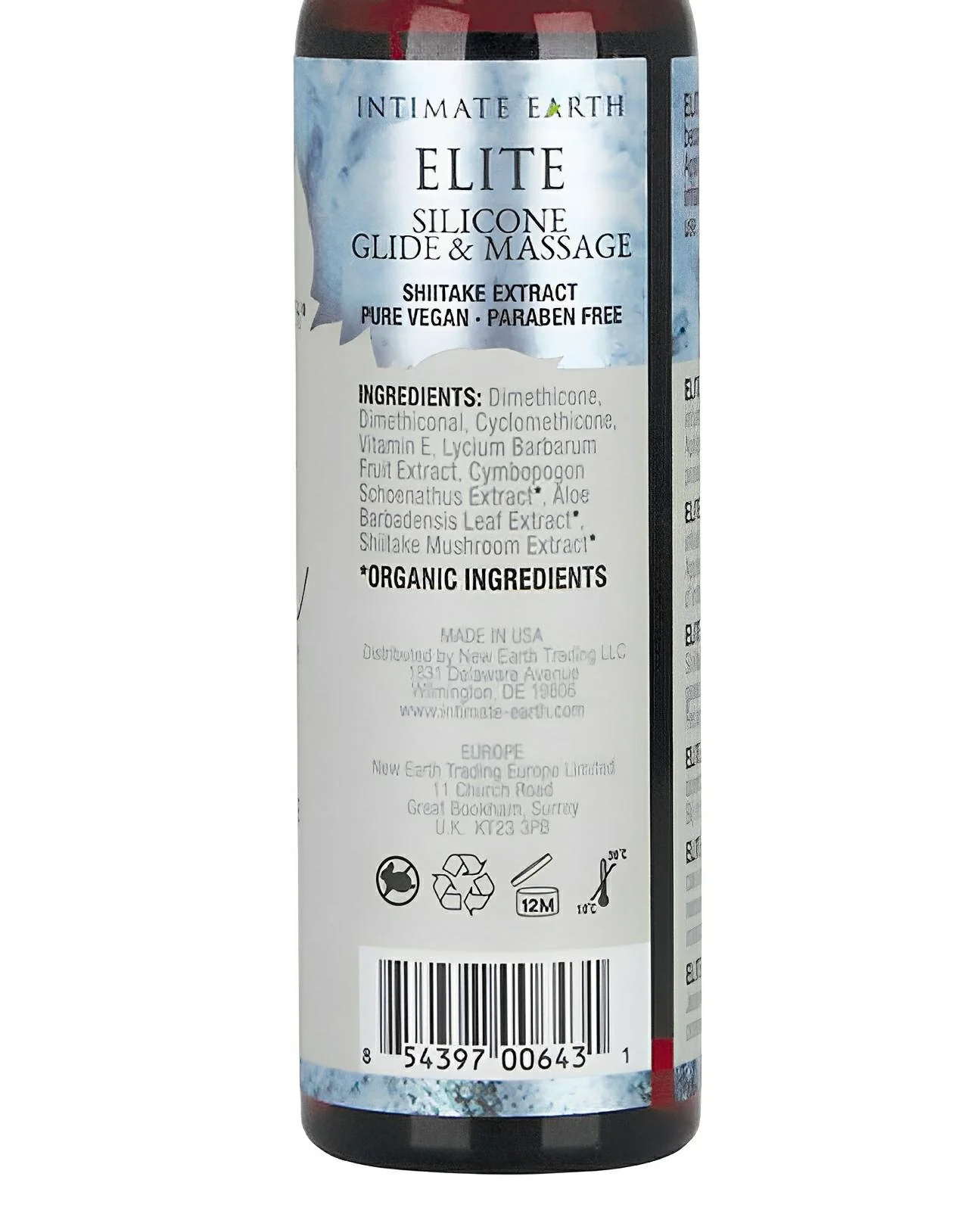 Intimate Earth Elite Velvet Touch Silicone Glide & Massage Oil - 120ml - Image 2