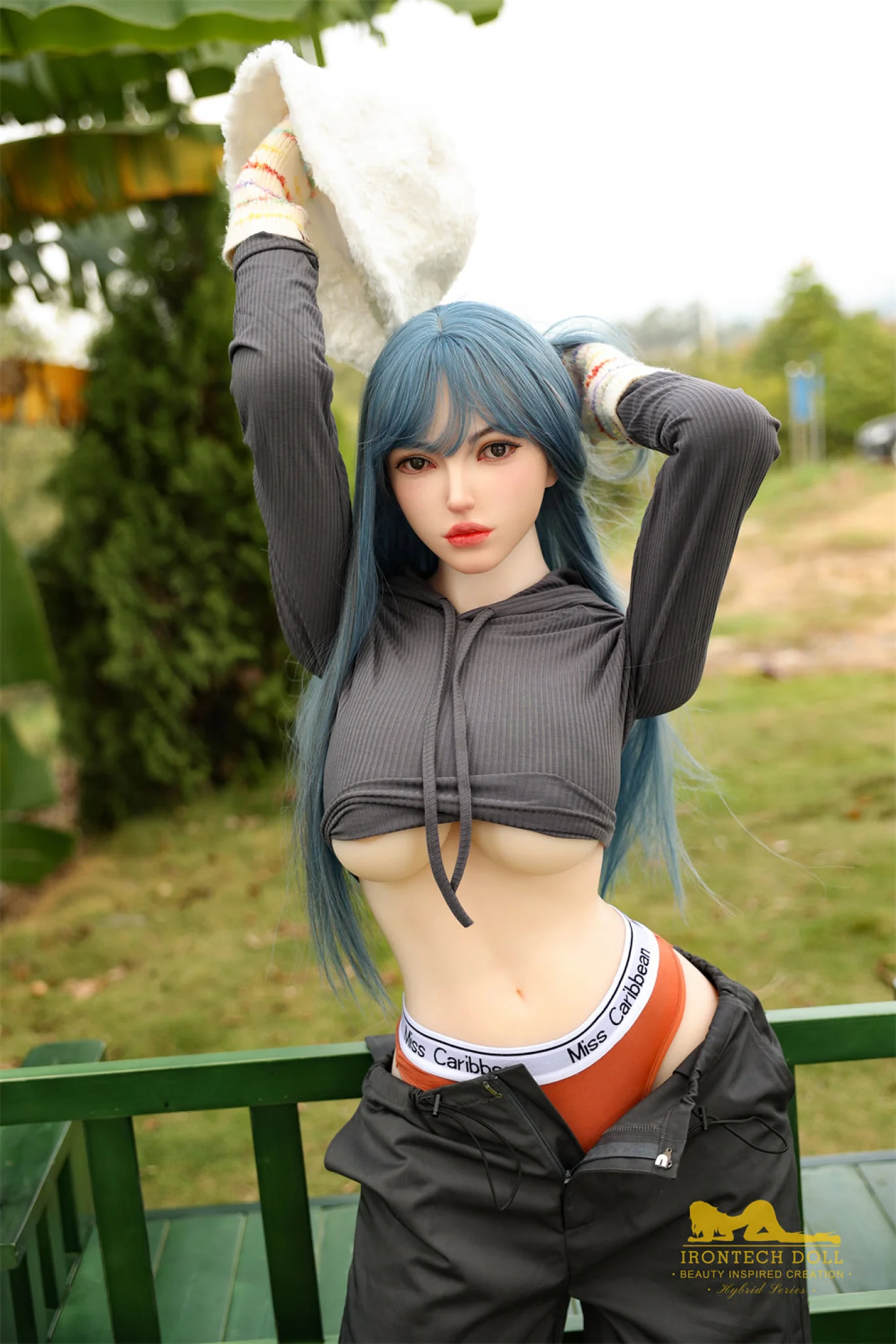 Joline 159cmplus ( 5ft2 ) F-Cup Silicone Head and TPE Body Hybrid Sex Doll - Irontech Doll - Image 2