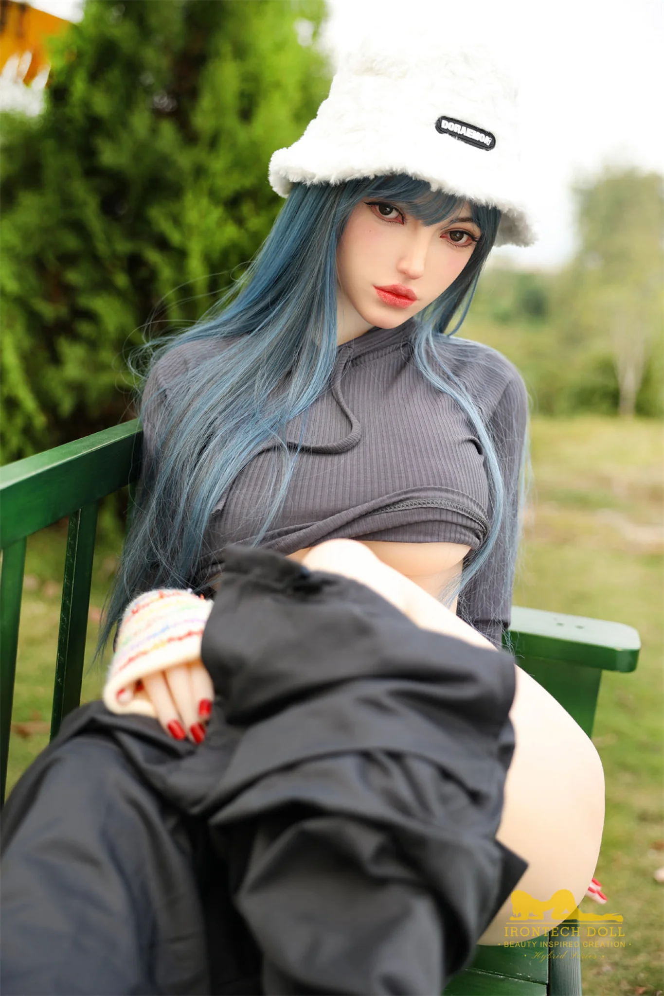 Joline 159cmplus ( 5ft2 ) F-Cup Silicone Head and TPE Body Hybrid Sex Doll - Irontech Doll - Image 4